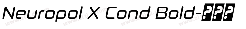 Neuropol X Cond Bold字体转换